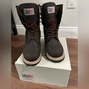 Womens Logger Boots Safety Girl